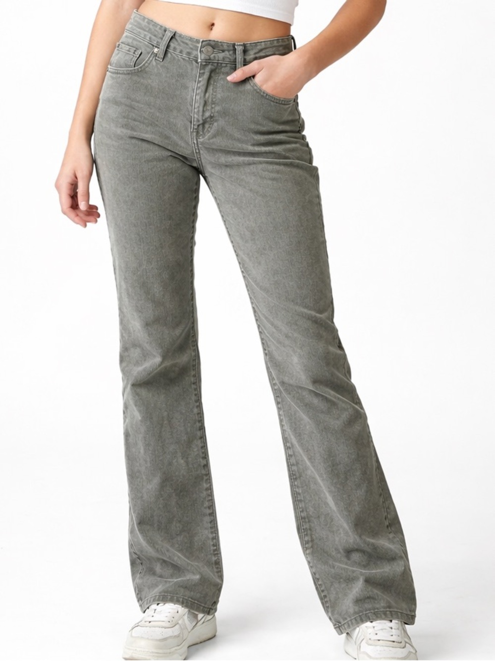 RE Generation by Celebrity Pink Bamboo Dusty Olive Corduroy Pants Junior 11